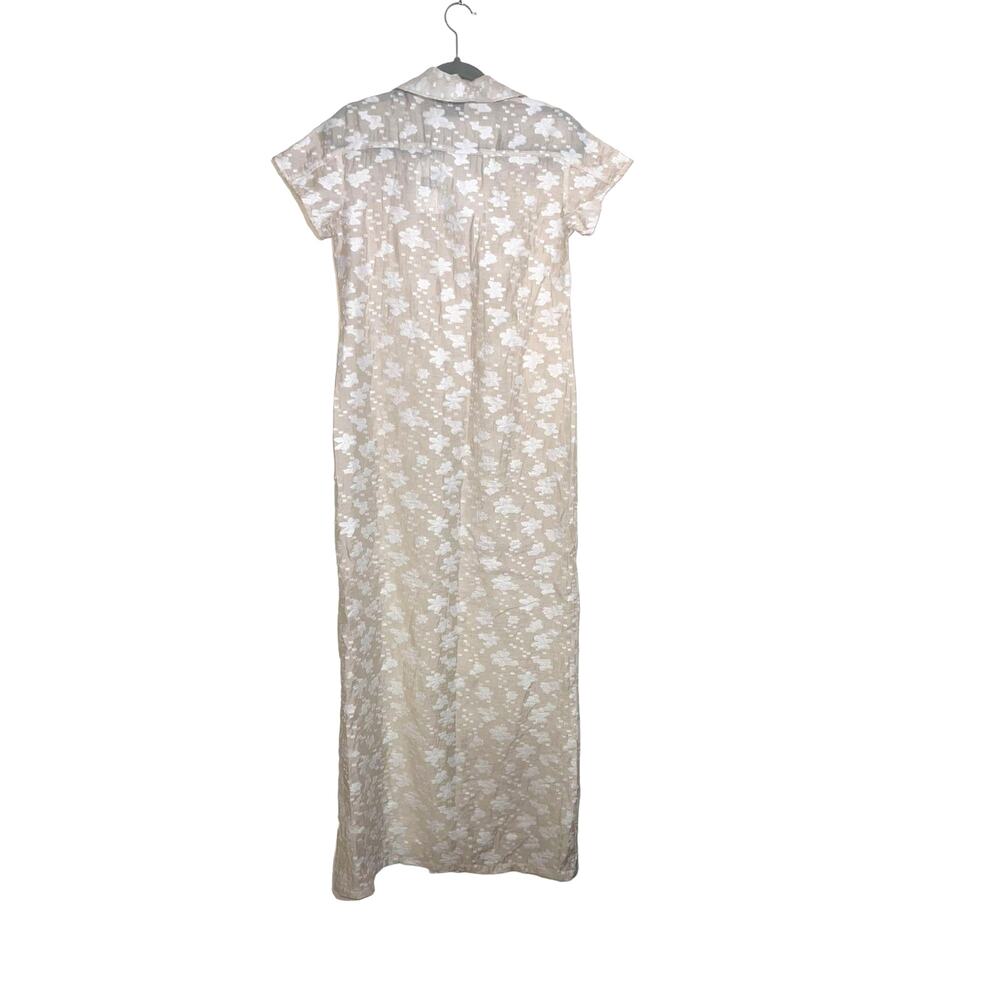 Rumer The Label Semi Sheer Billie Shirt Maxi Dress Cover Up size S NWT - Picture 8 of 12